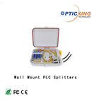 Wall Mount Fiber Optic PLC Splitter 1x2 For PON / ODN Network