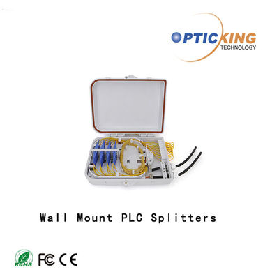 فیبر نوری دیواری PLC Splitter 1x2 برای شبکه PON / ODN